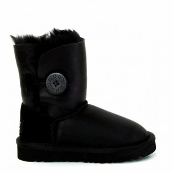 Ugg Kids Bailey Button Metallic Black