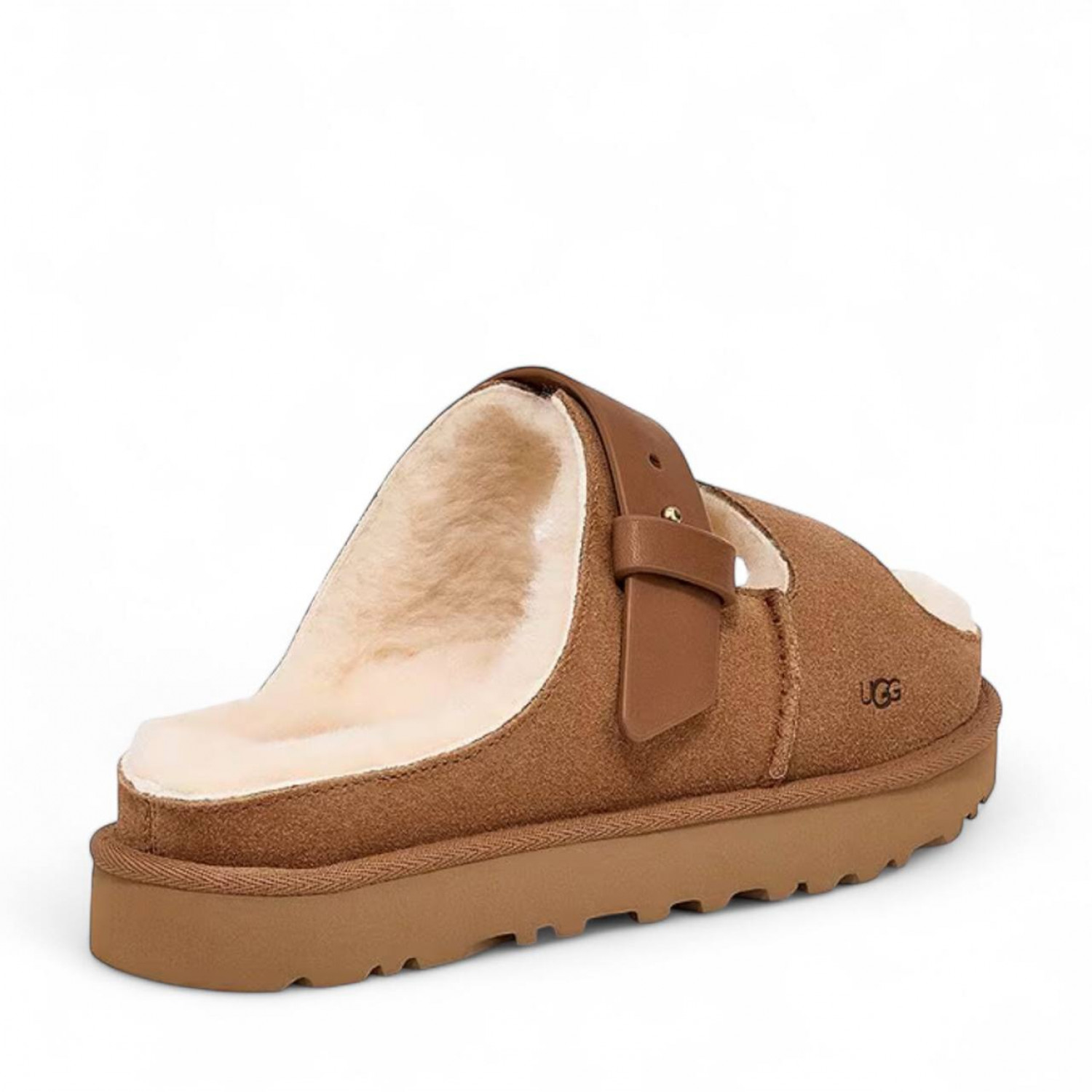 UGG Greenport Strap Slide Chestnut