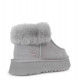 UGG Funkette Platform Boots Grey Violet