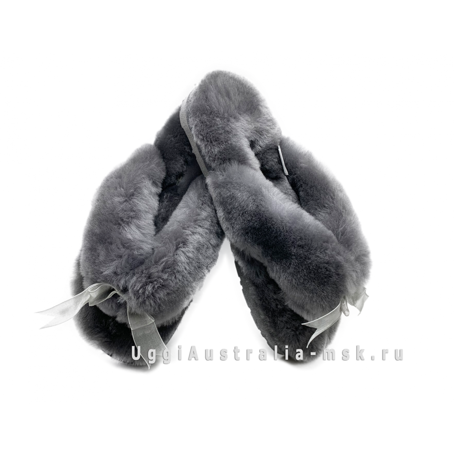 UGG FLUFF FLIP FLOP GREY UGG FLUFF FLIP FLOP GREY
