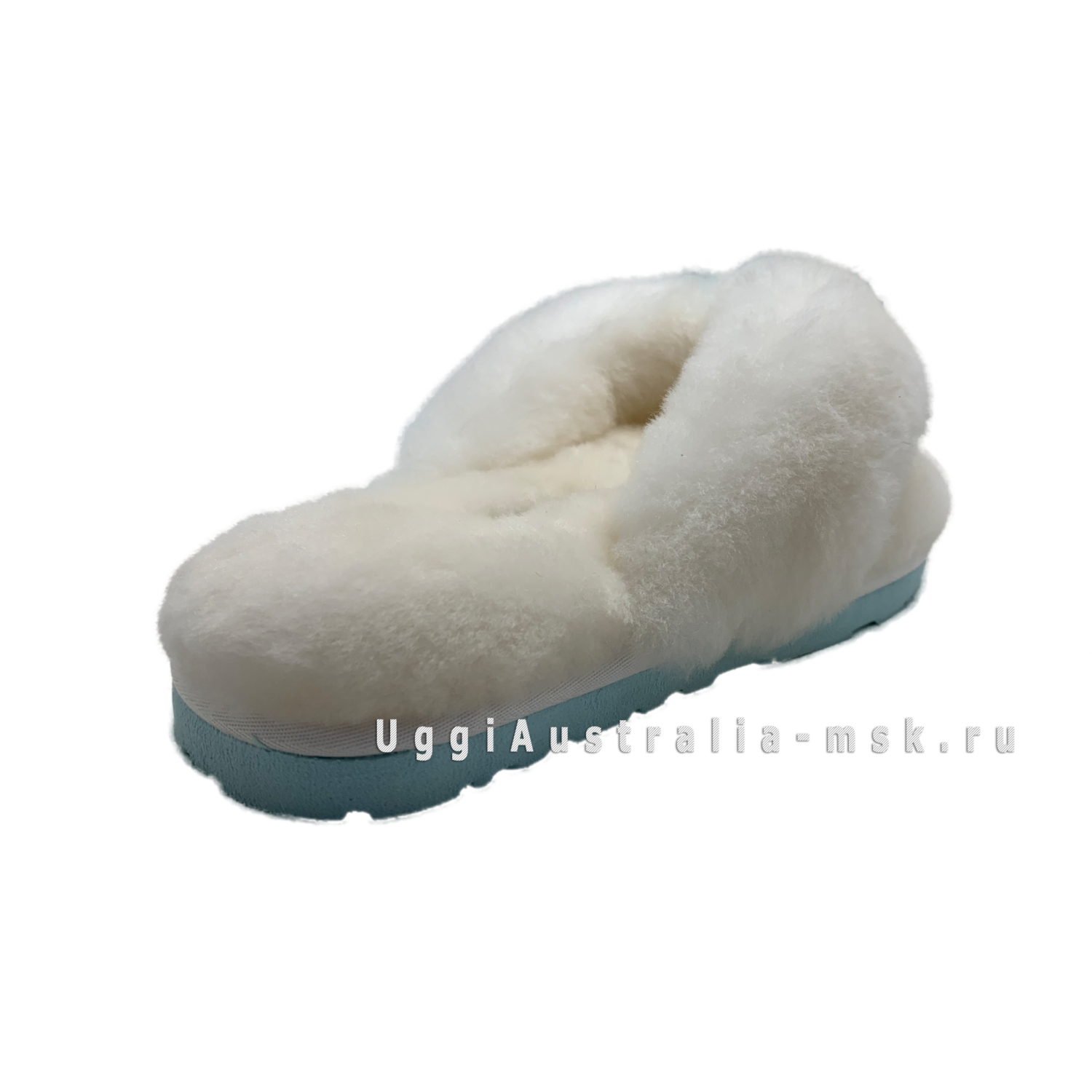 UGG FLUFF FLIP FLOP WHITE