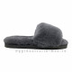 UGG FLUFF SLIDE SLIPPERS GREY