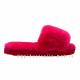 UGG FLUFF SLIDE SLIPPERS WATERMELON RED