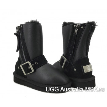UGG Kids Classic Short Blaise Metallic Black