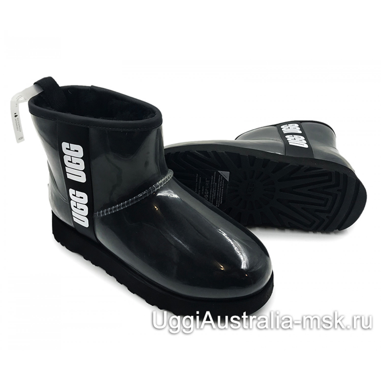 UGG KIDS CLASSIC CLEAR MINI BLACK