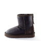 UGG Kids Classic Zip Short Metallic Chocolate 