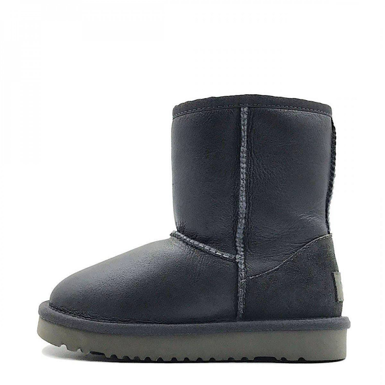 UGG Kids Classic Short Metallic Grey 