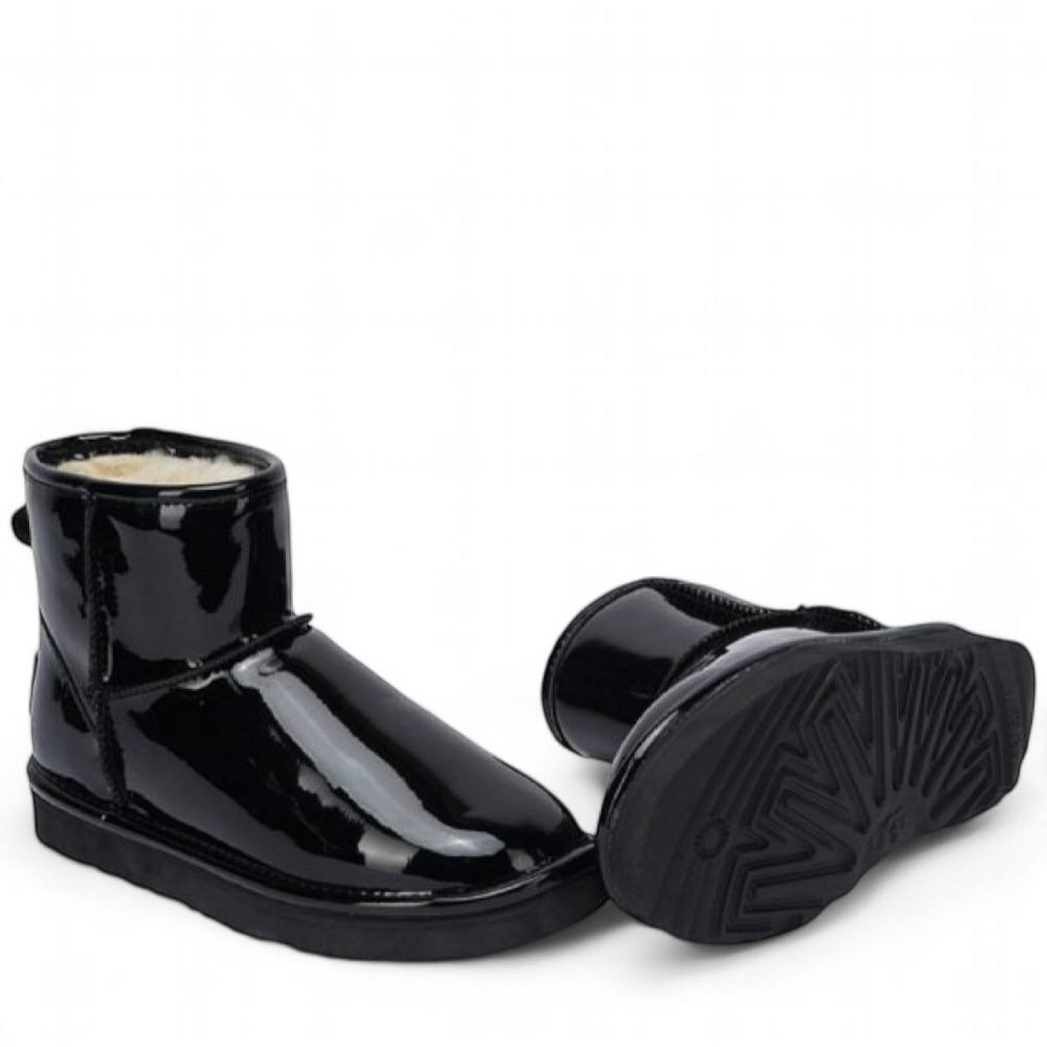 UGG & Jimmy Choo Mini Patent Black