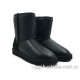 Ugg Mens Classic Short Zip Metallic Black