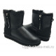 Угги Men's Mini Double Zip Metallic Black