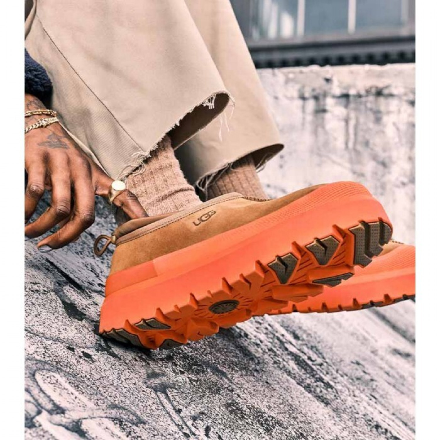 Угги Мужские Tasman Weather Hybrid - Chestnut / Orange