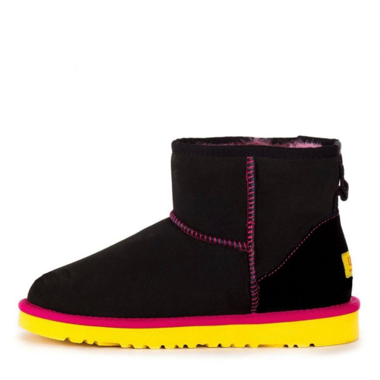 UGG Classic Mini II Black Yellow