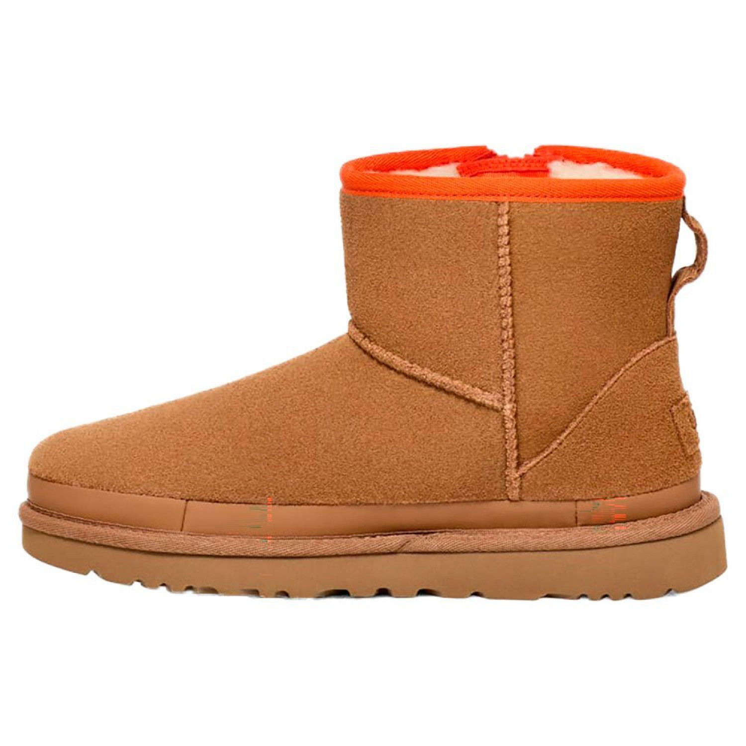 Ugg Classic Mini Zipper Tape Logo Chestnut