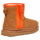 Ugg Classic Mini Zipper Tape Logo Chestnut