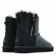 UGG Mens Classic Mini Double Zip Metallic Black 