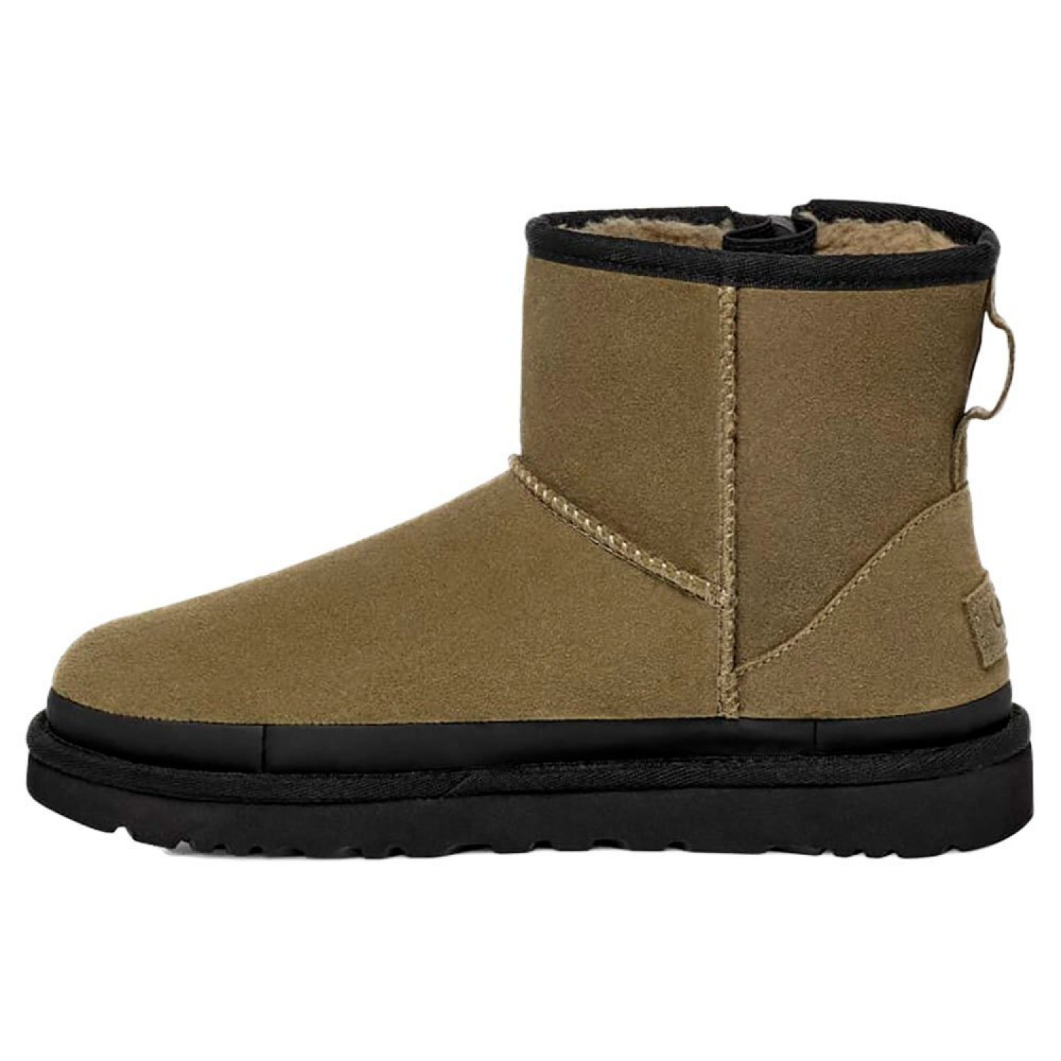 Ugg Classic Mini Zipper Tape Logo Olive Ugg Classic Mini Zipper Tape Logo Olive