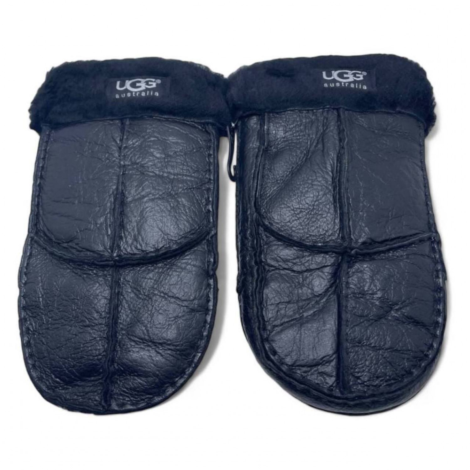 UGG Men's Sheepskin Mitten Metallic Black 