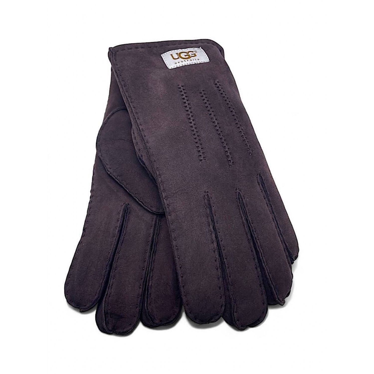 UGG Men Sheepskin Gloves Chocolate 