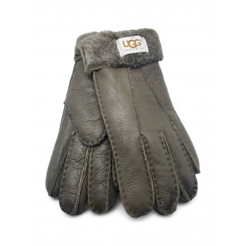 UGG Women's Sheepskin Glove Metallic Khaki