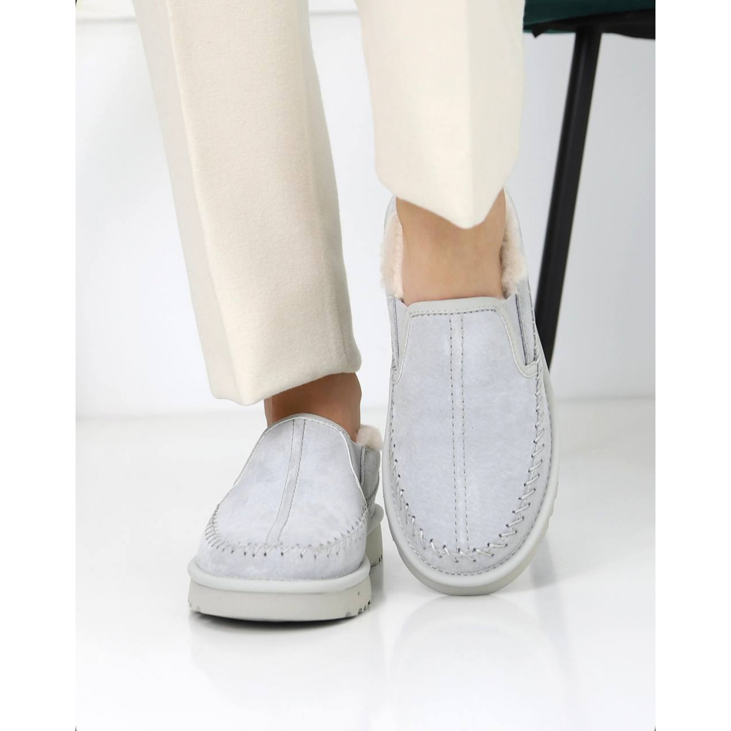 UGG Stitch Slip On Grey Violet