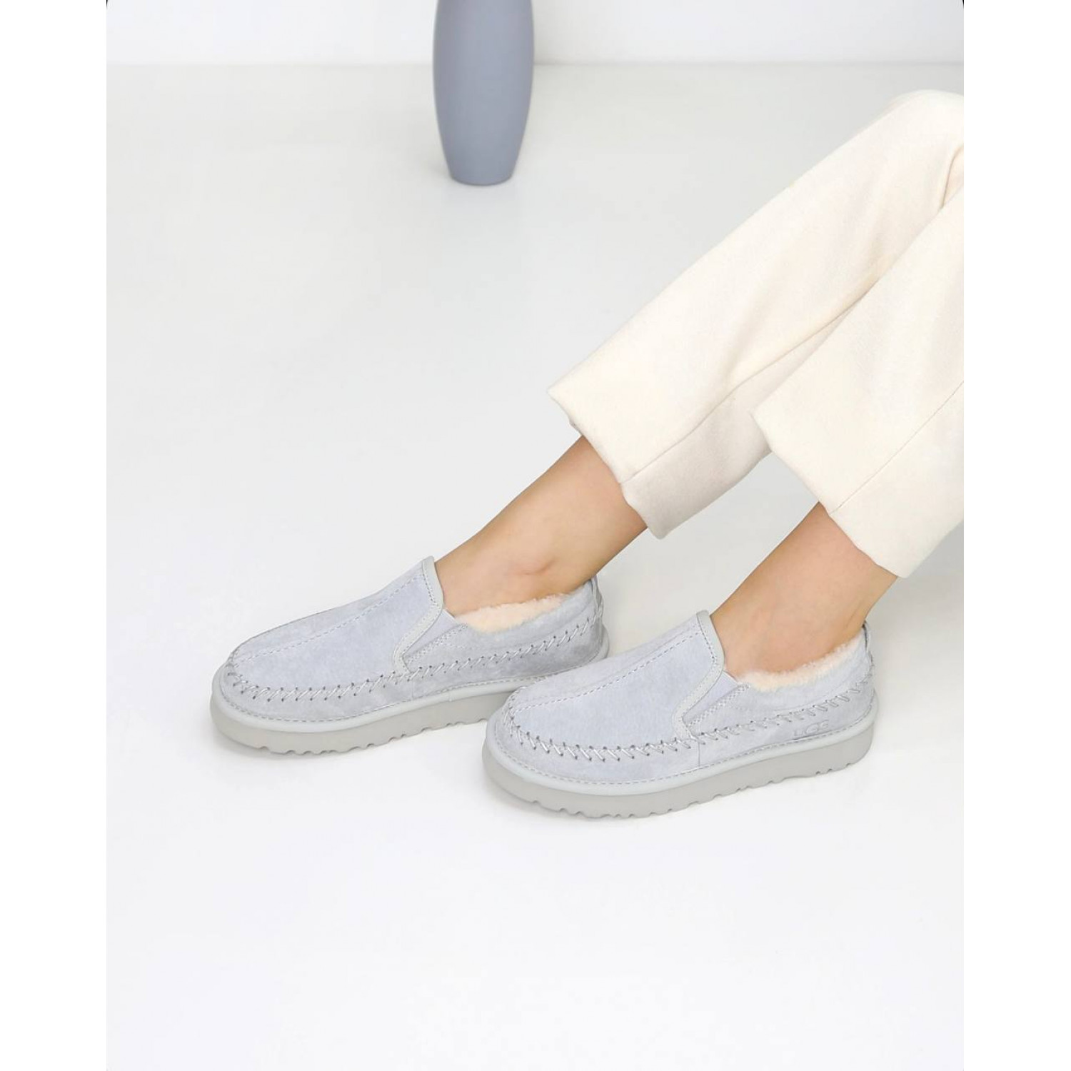 UGG Stitch Slip On Grey Violet