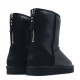 UGG Mens Classic Short Zip Metallic Black 