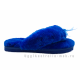 UGG FLUFF FLIP FLOP ELECTRIC BLUE