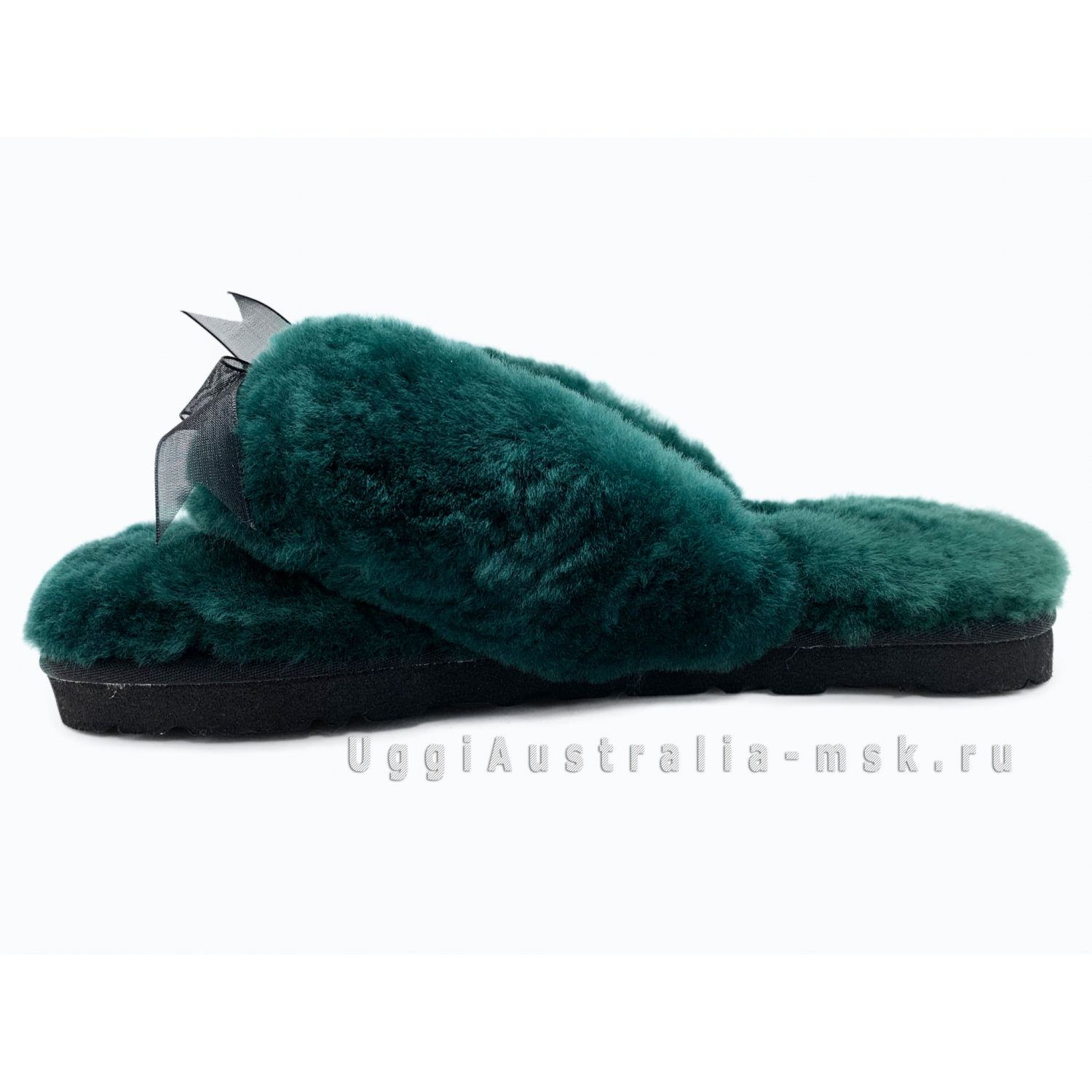 UGG FLUFF FLIP FLOP DARK GREEN UGG FLUFF FLIP FLOP DARK GREEN