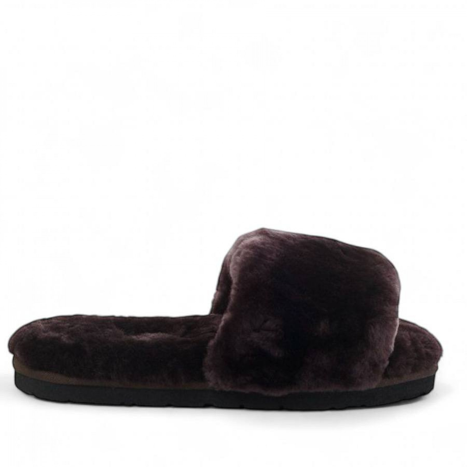 UGG Fluff Slide Slippers Chocolate