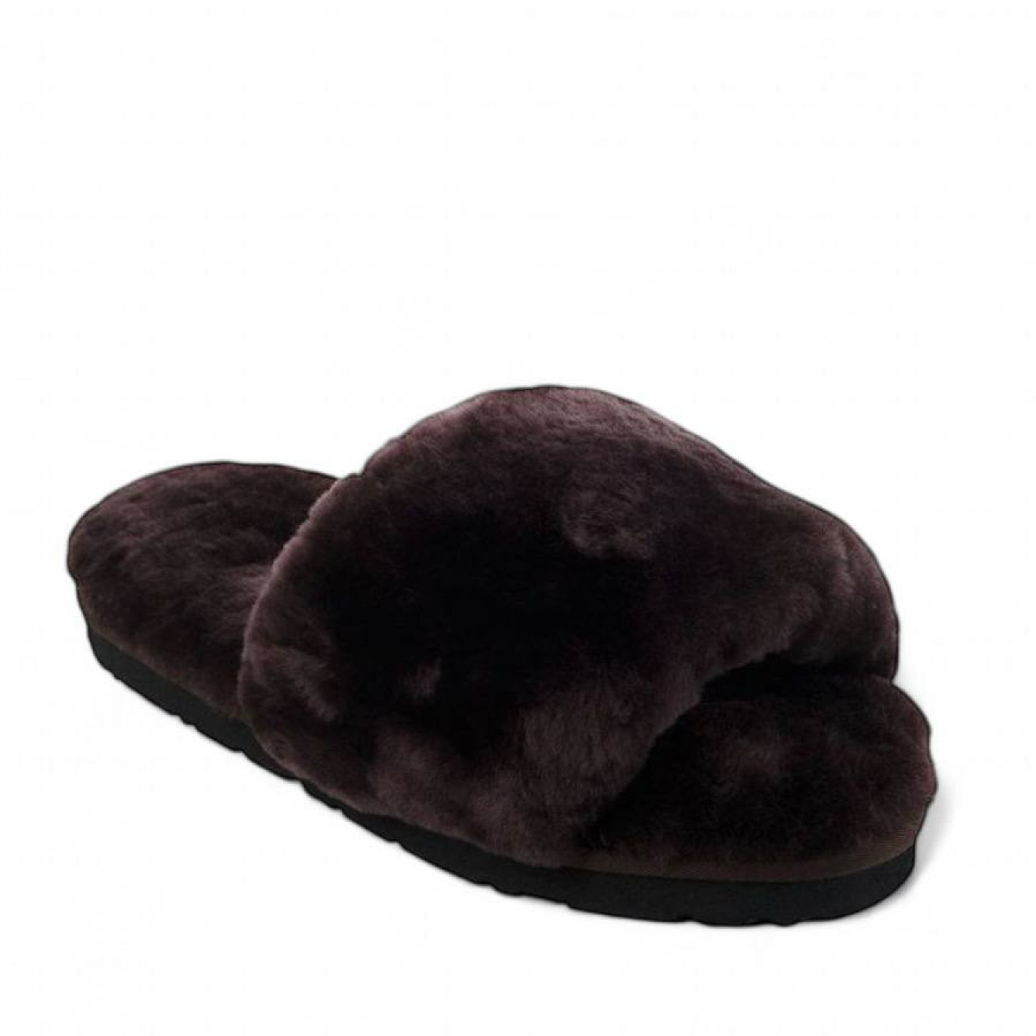 UGG Fluff Slide Slippers Chocolate