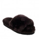 UGG Fluff Slide Slippers Chocolate