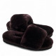 UGG Fluff Slide Slippers Chocolate