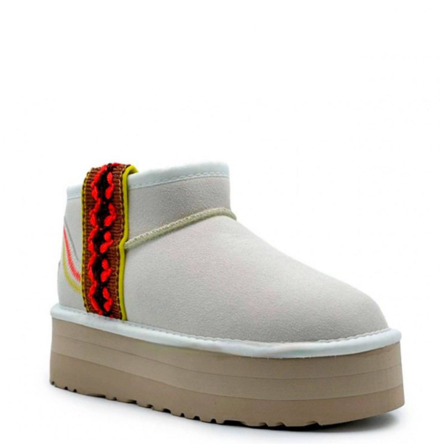 UGG Classic Ultra Mini Braid Platform White
