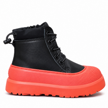 Kids Neumel Hybrid Black Leather Orange
