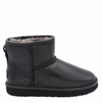 Ugg Mens Classic Mini Leather Black